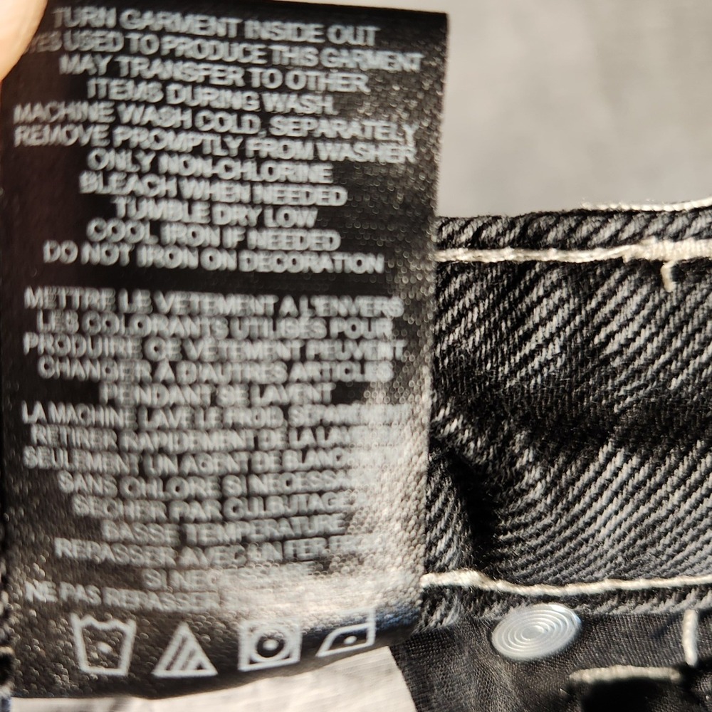 Ninth Hall Ambush Jeans Mens 28 Black Excellent Embroidered Eagle Snake Graffiti - Picture 10 of 14